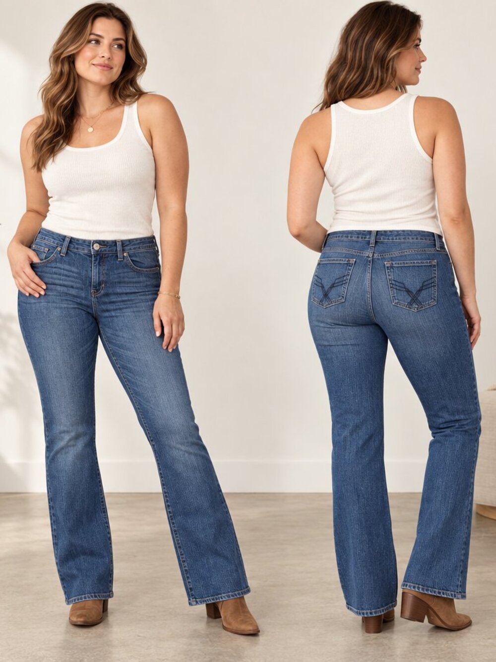 Gap Premium Bootcut Jeans Womens 14 Mid Rise Medium Wash Denim